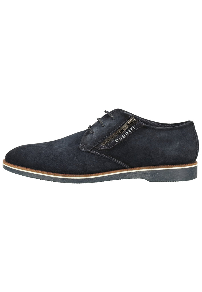 Bugatti Businessschuhe Veloursleder Blau - surf4shoes