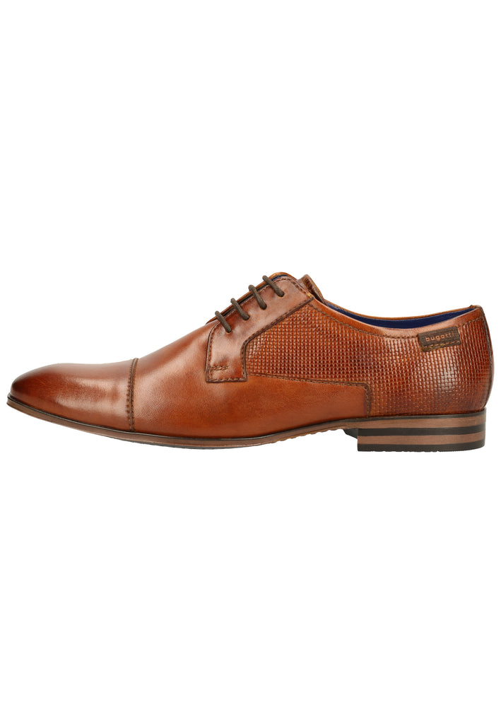 Bugatti Businessschuhe Glattleder Cognac - surf4shoes