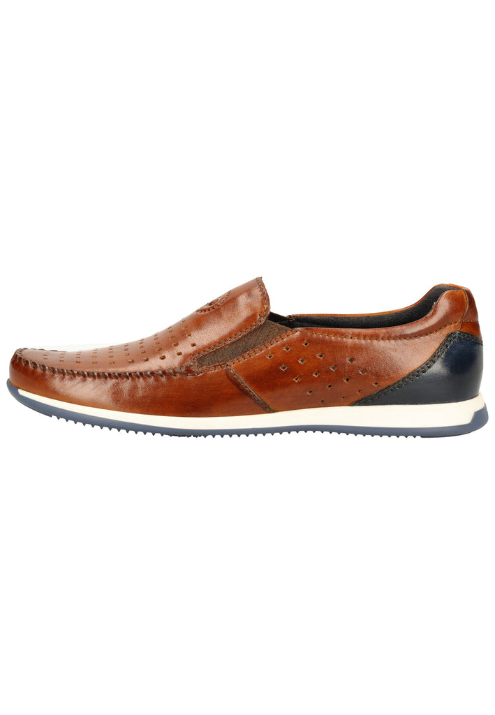Bugatti Slipper Glattleder Cognac - surf4shoes