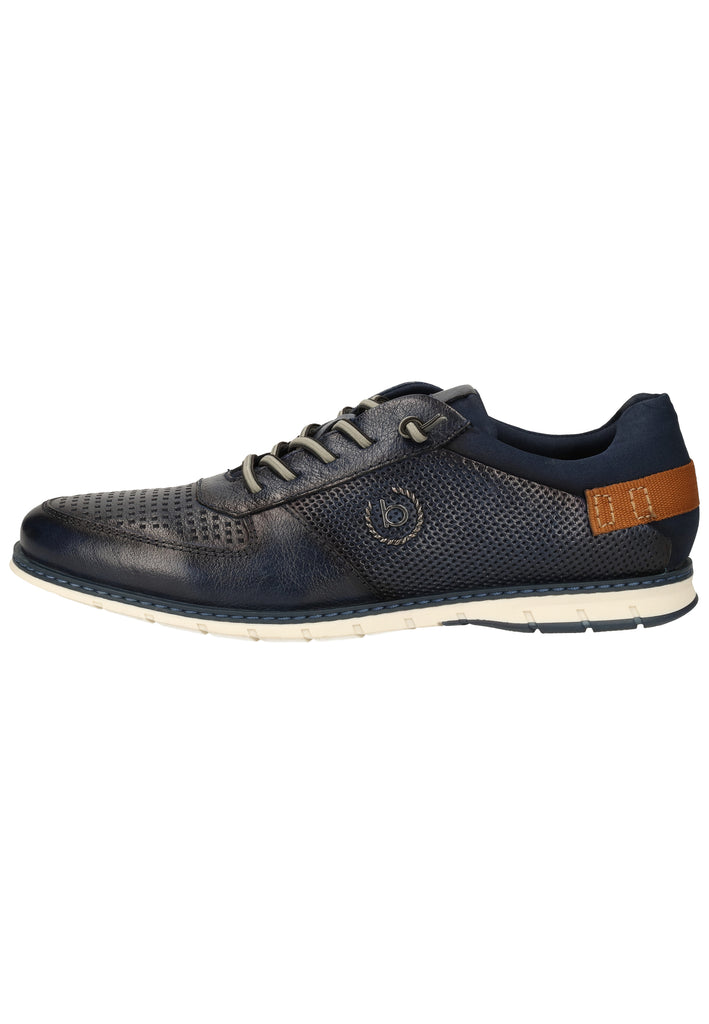 Bugatti Halbschuhe Glattleder Dunkelblau - surf4shoes