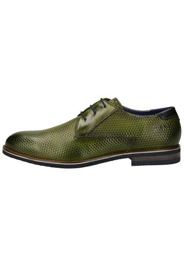 Bugatti Businessschuhe Glattleder Grün - surf4shoes