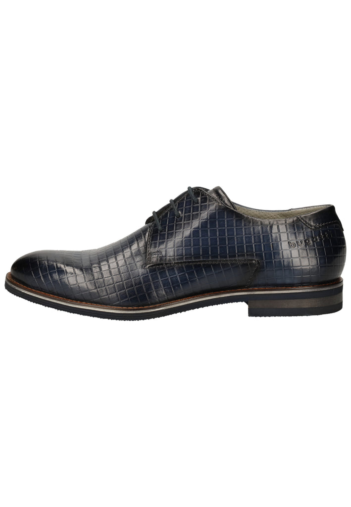 Bugatti Businessschuhe Glattleder Blau - surf4shoes
