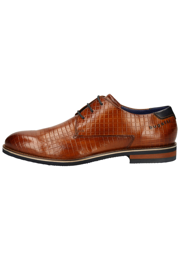 Bugatti Businessschuhe Glattleder Cognac - surf4shoes