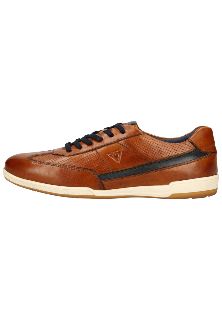 Bugatti Halbschuhe Glattleder Cognac - surf4shoes