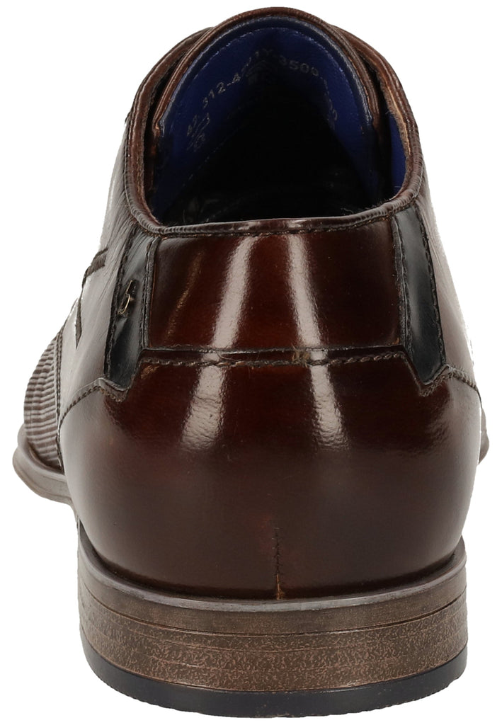 Bugatti Businessschuhe Nubukleder Mittelbraun - surf4shoes