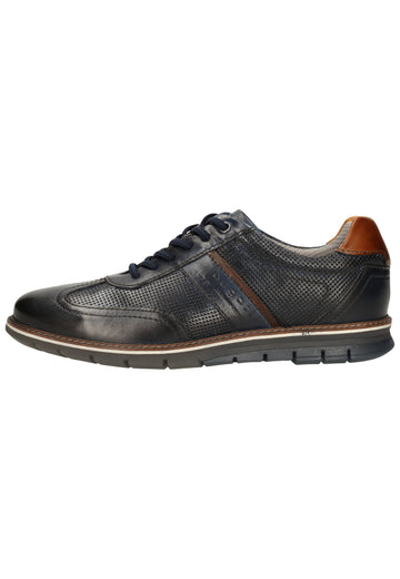 Bugatti Halbschuhe Glattleder Dunkelblau - surf4shoes