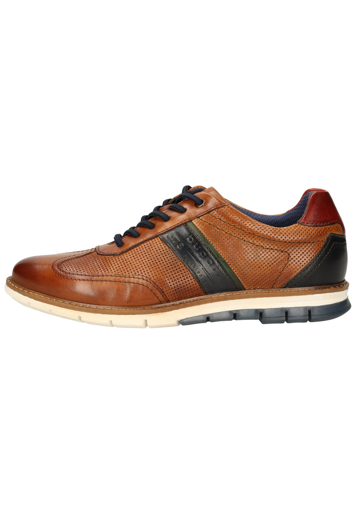 Bugatti Halbschuhe Glattleder Cognac - surf4shoes
