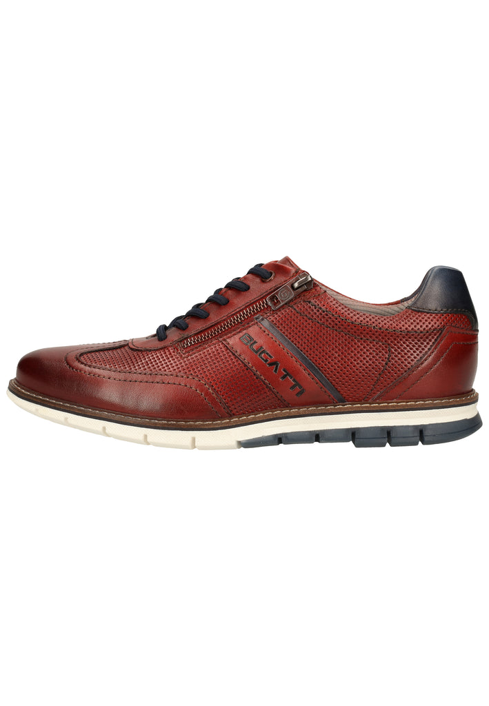Bugatti Halbschuhe Glattleder Dunkelrot - surf4shoes
