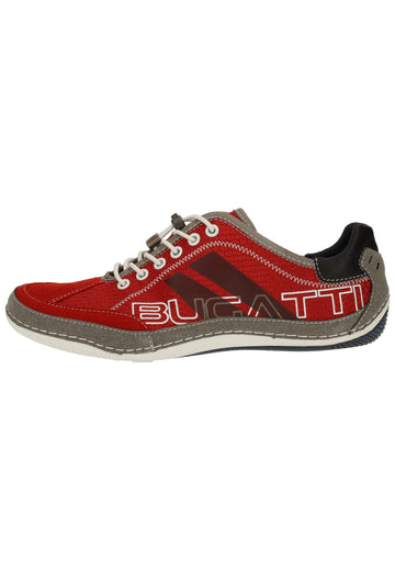 Bugatti Halbschuhe Leder/Textil Rot - surf4shoes