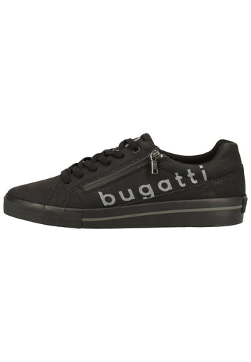 Bugatti Halbschuhe Lederimitat Schwarz - surf4shoes