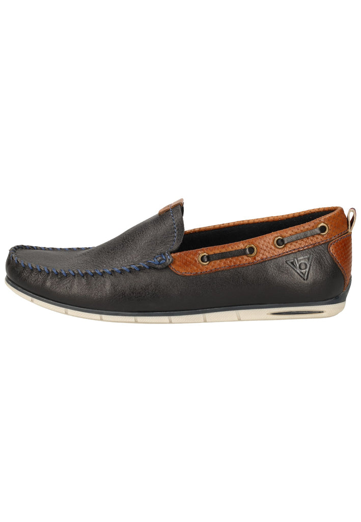 Bugatti Slipper Nappaleder Dunkelblau - surf4shoes