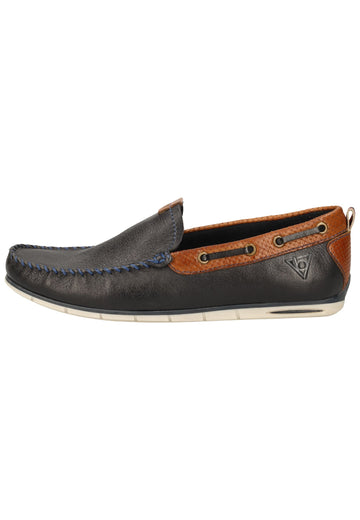 Bugatti Slipper Nappaleder Dunkelblau - surf4shoes
