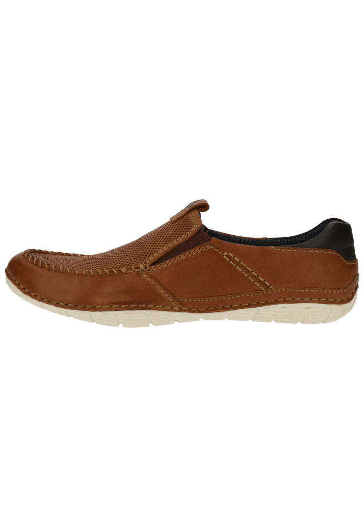 Bugatti Slipper Glattleder Braun - surf4shoes