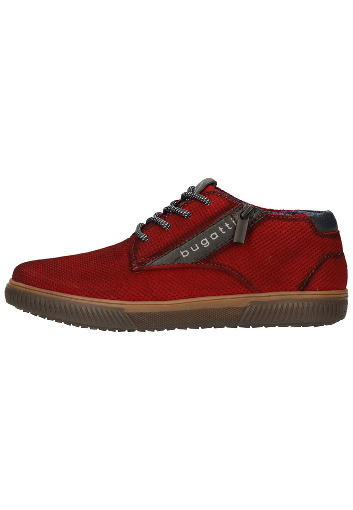Bugatti Halbschuhe Veloursleder Rot - surf4shoes