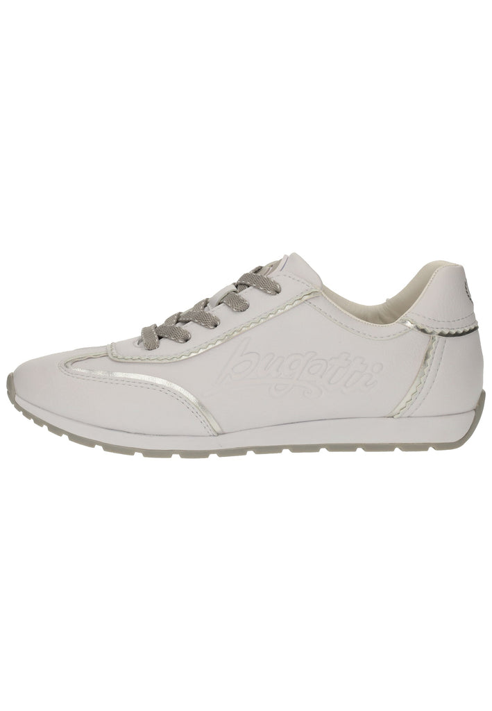 Bugatti Sneaker Lederimitat Weiß/Silber - surf4shoes