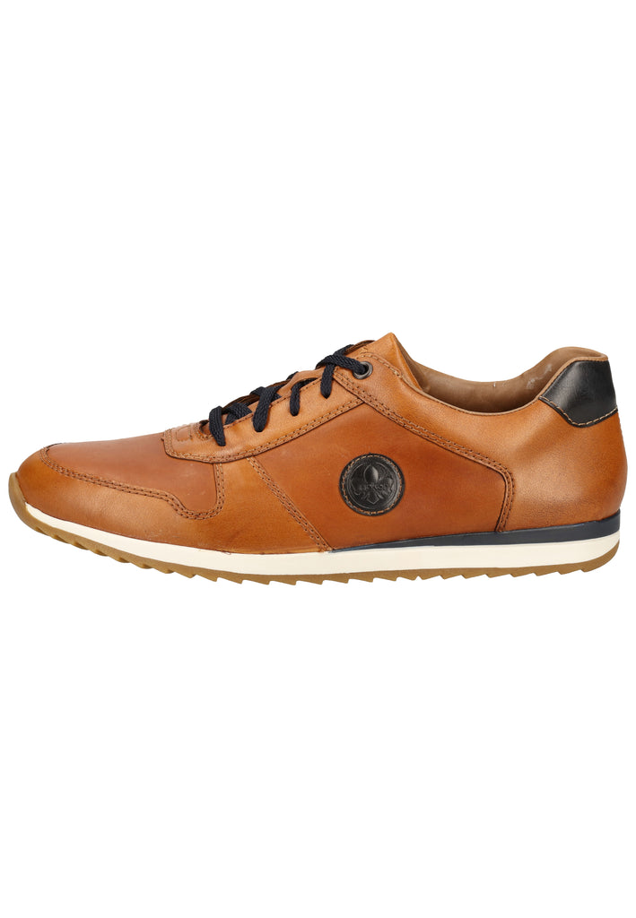 Rieker Sneaker Glattleder Braun/Blau - surf4shoes