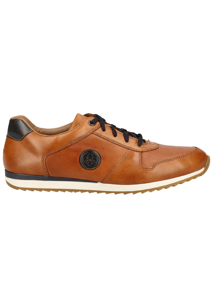 Rieker Sneaker Glattleder Braun/Blau - surf4shoes