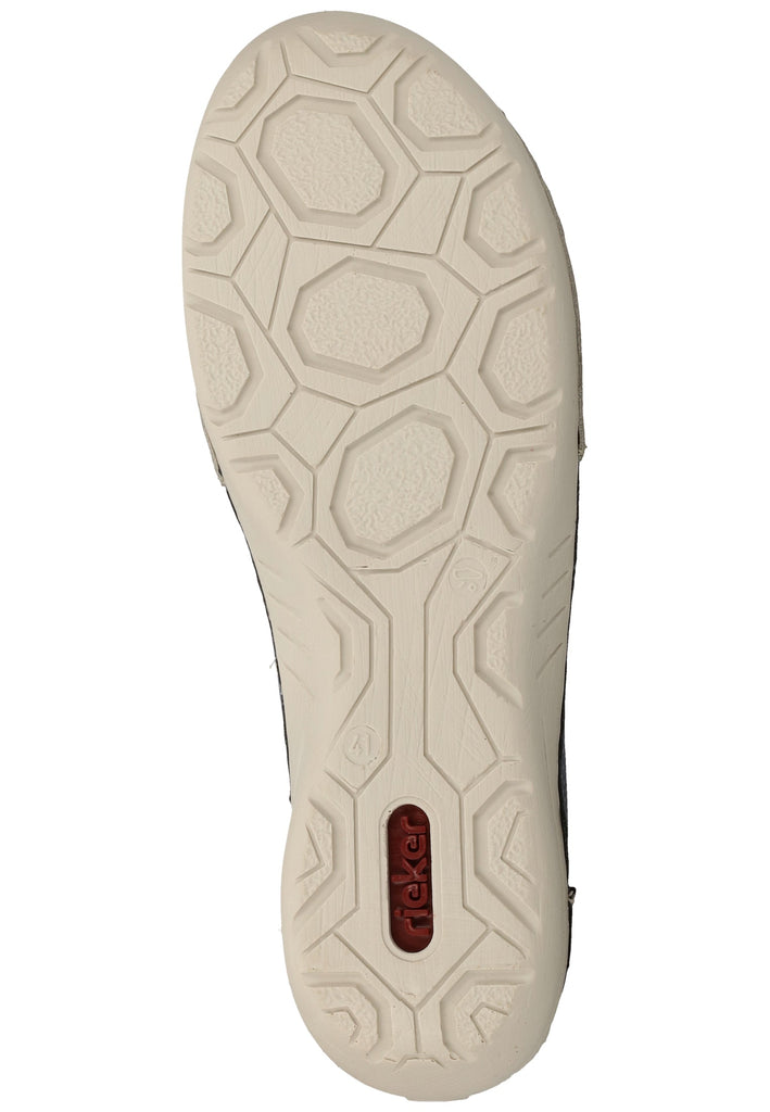 Rieker Halbschuhe Lederimitat Grau/Blau - surf4shoes