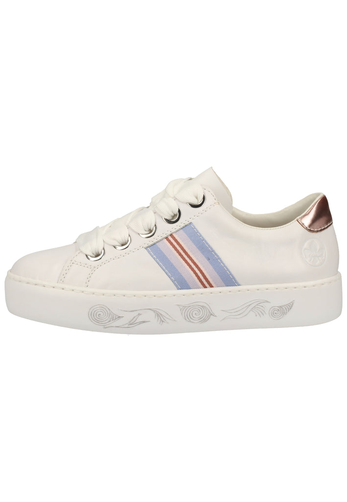 Rieker Sneaker Glattleder Weiß - surf4shoes