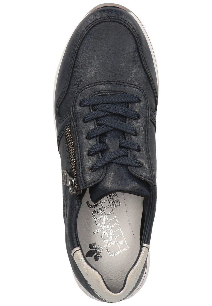 Rieker Sneaker Lederimitat Pazifik - surf4shoes