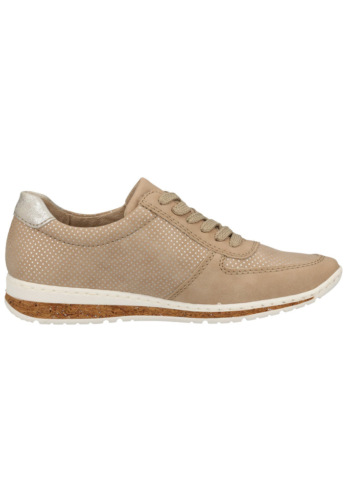 Rieker Sneaker Lederimitat Nude - surf4shoes