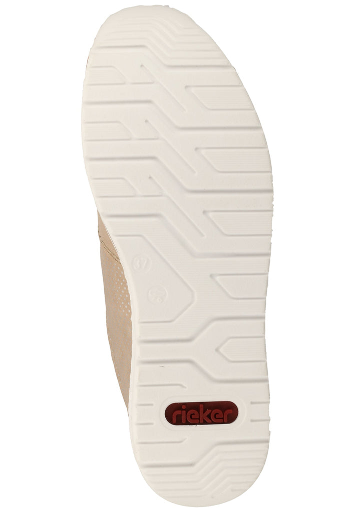 Rieker Sneaker Lederimitat Nude - surf4shoes