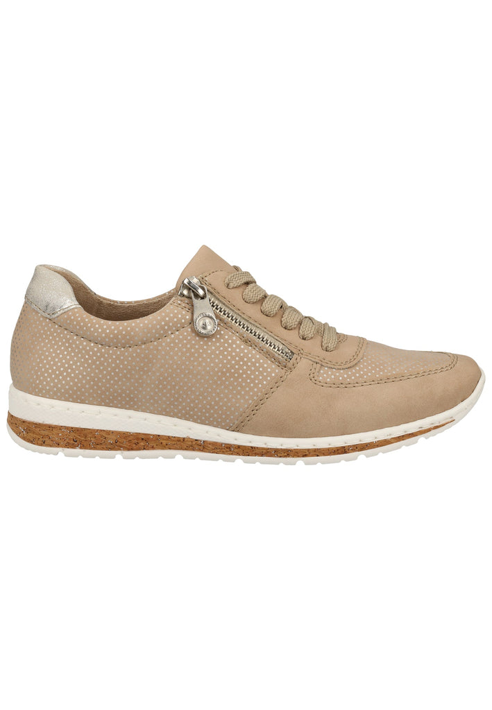 Rieker Sneaker Lederimitat Nude - surf4shoes