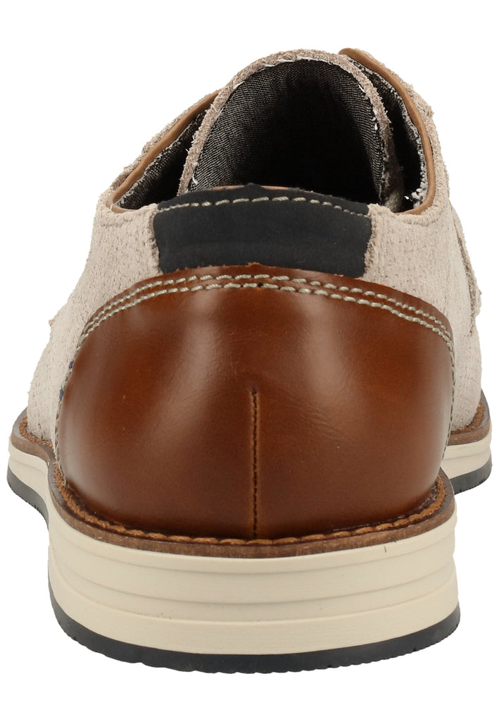 Rieker Halbschuhe Veloursleder Grau/Braun - surf4shoes