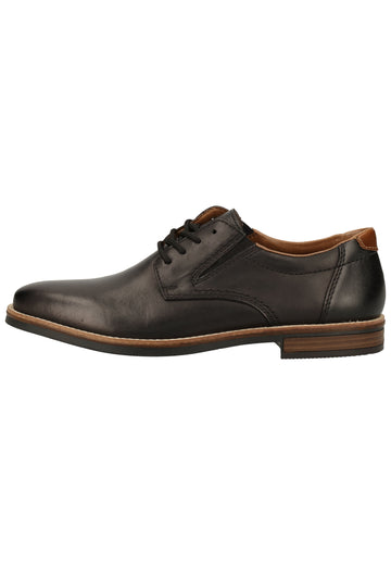 Rieker Halbschuhe Glattleder Schwarz - surf4shoes