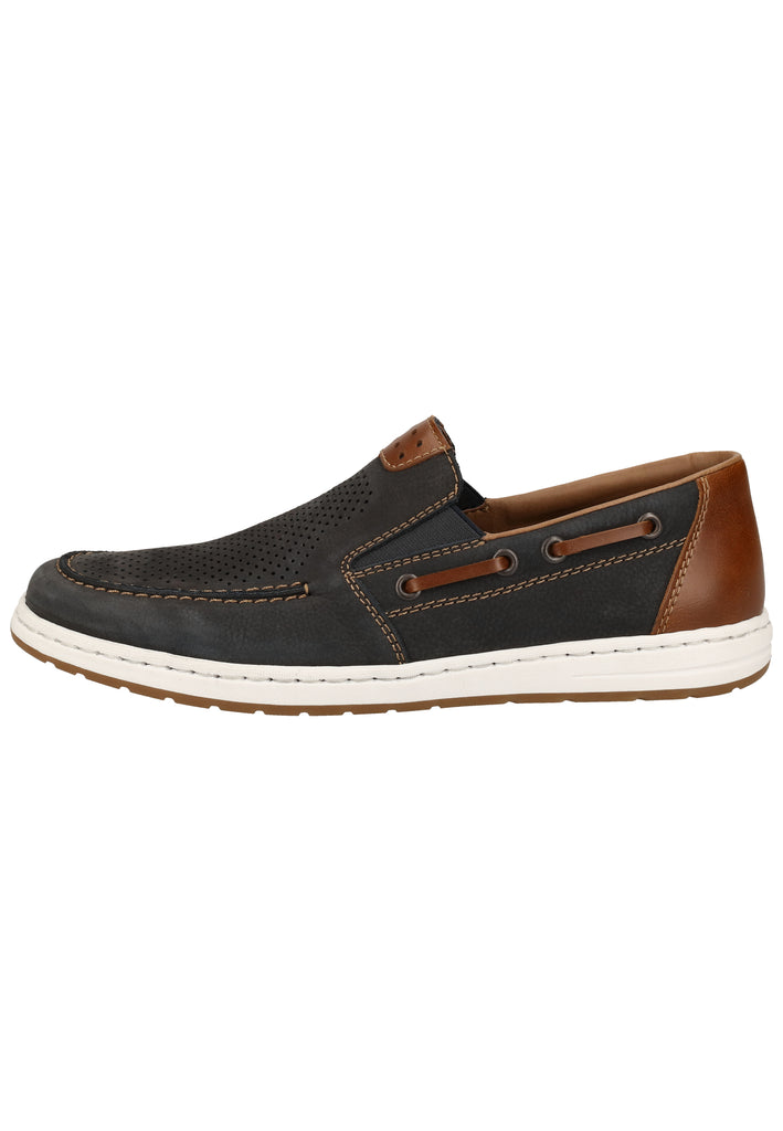 Rieker Slipper Leder Ocean - surf4shoes