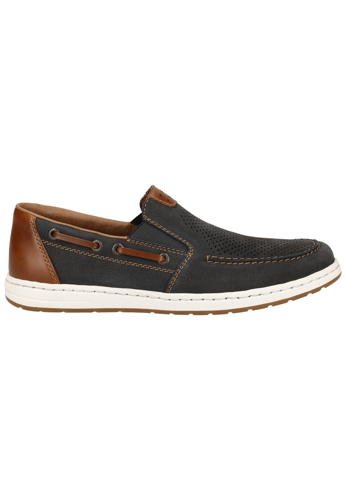 Rieker Slipper Leder Ocean - surf4shoes