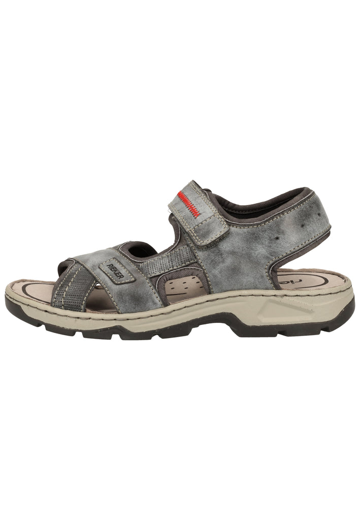Rieker Sandalen Lederimitat Asphalt - surf4shoes