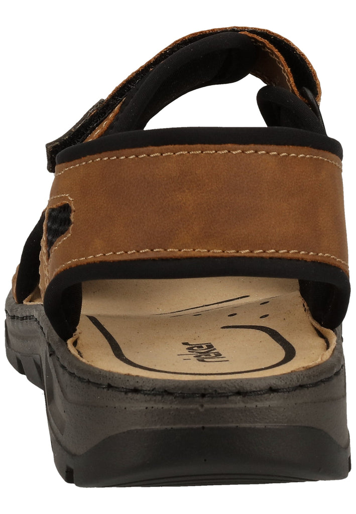 Rieker Sandalen Lederimitat Braun - surf4shoes