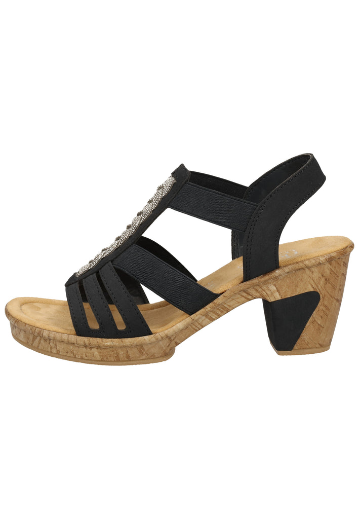 Rieker Sandalen Lederimitat Pazifik - surf4shoes