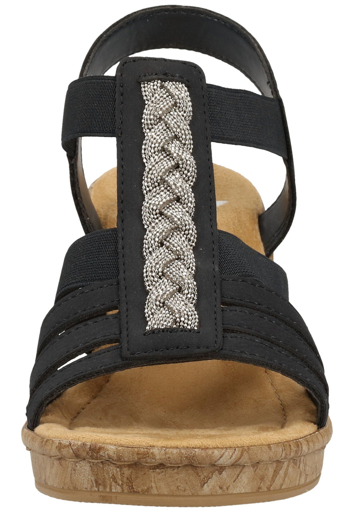 Rieker Sandalen Lederimitat Pazifik - surf4shoes