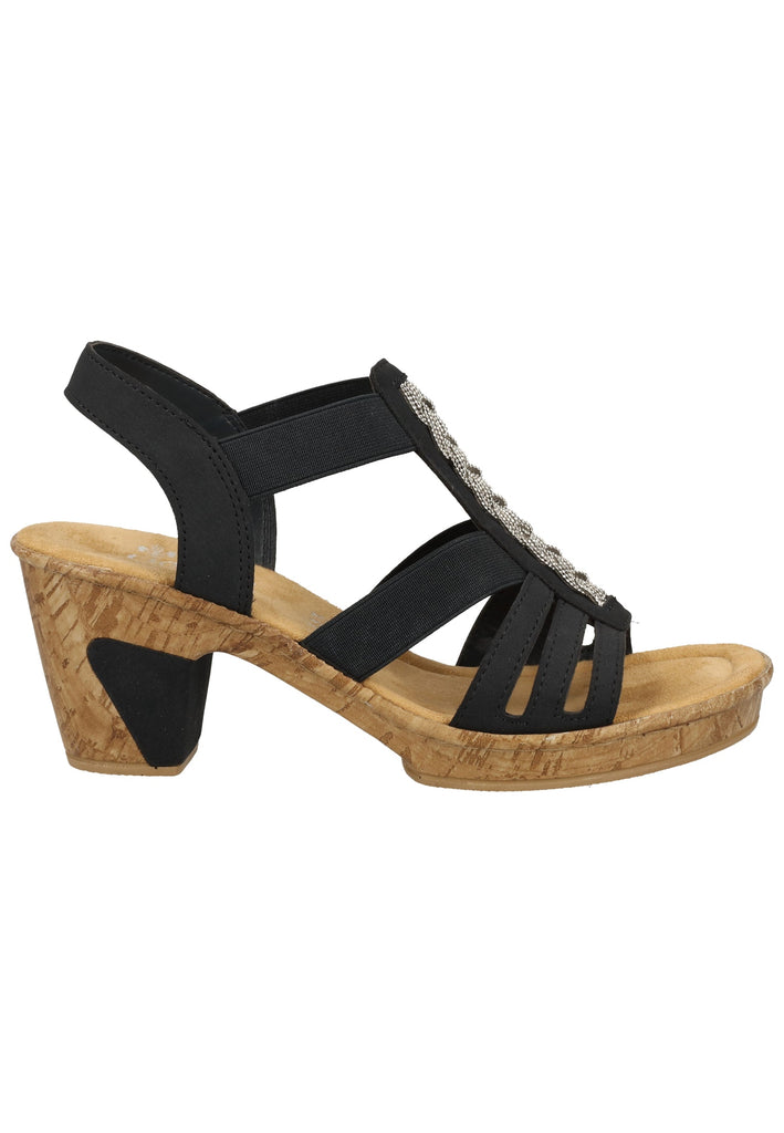 Rieker Sandalen Lederimitat Pazifik - surf4shoes