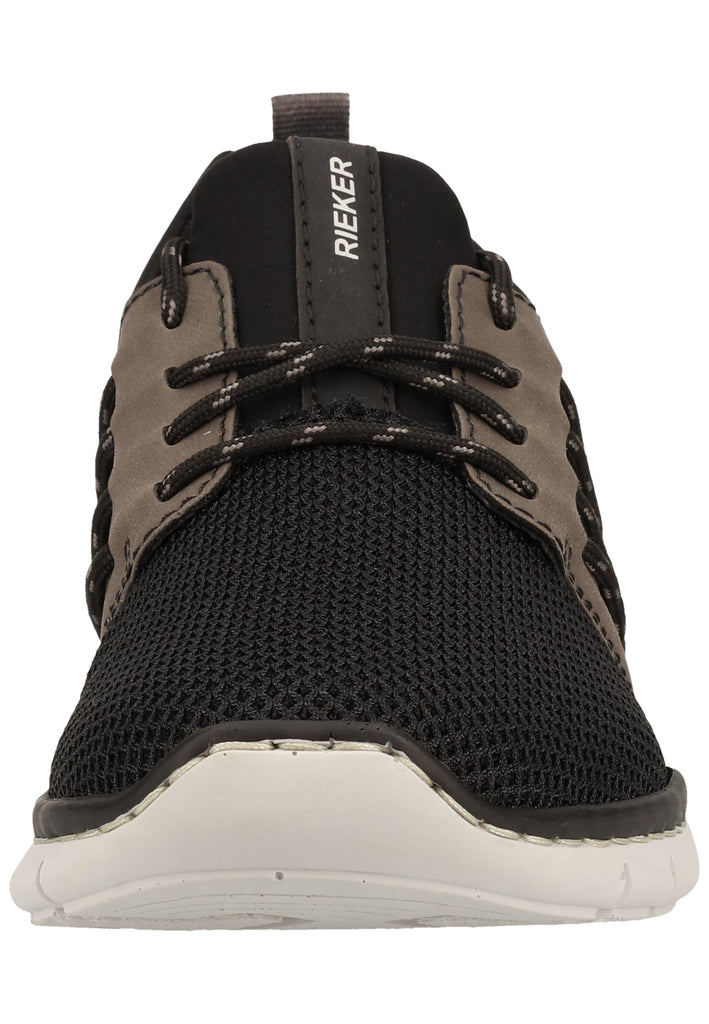 Rieker Sneaker Lederimitat/Textil Schwarz/Grau - surf4shoes