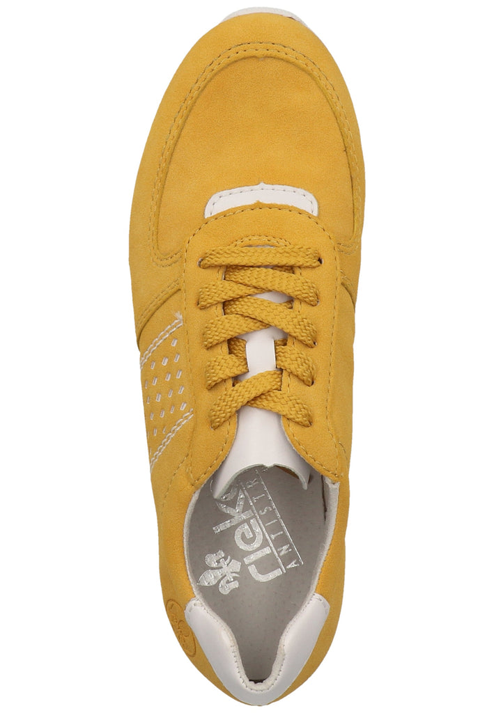 Rieker Sneaker Lederimitat Gelb - surf4shoes