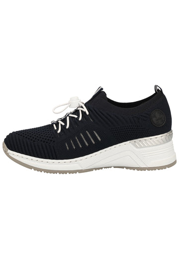 Rieker Sneaker Lederimitat/Textil Navy - surf4shoes