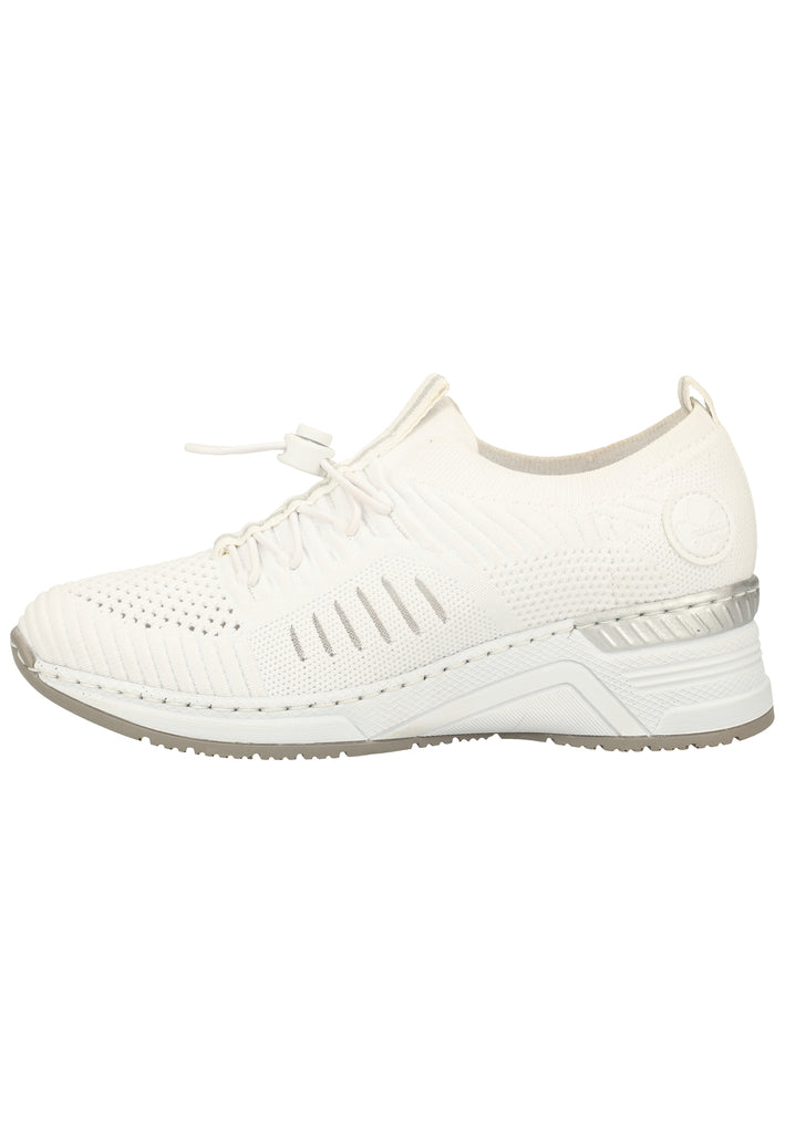 Rieker Sneaker Lederimitat/Textil Weiß - surf4shoes