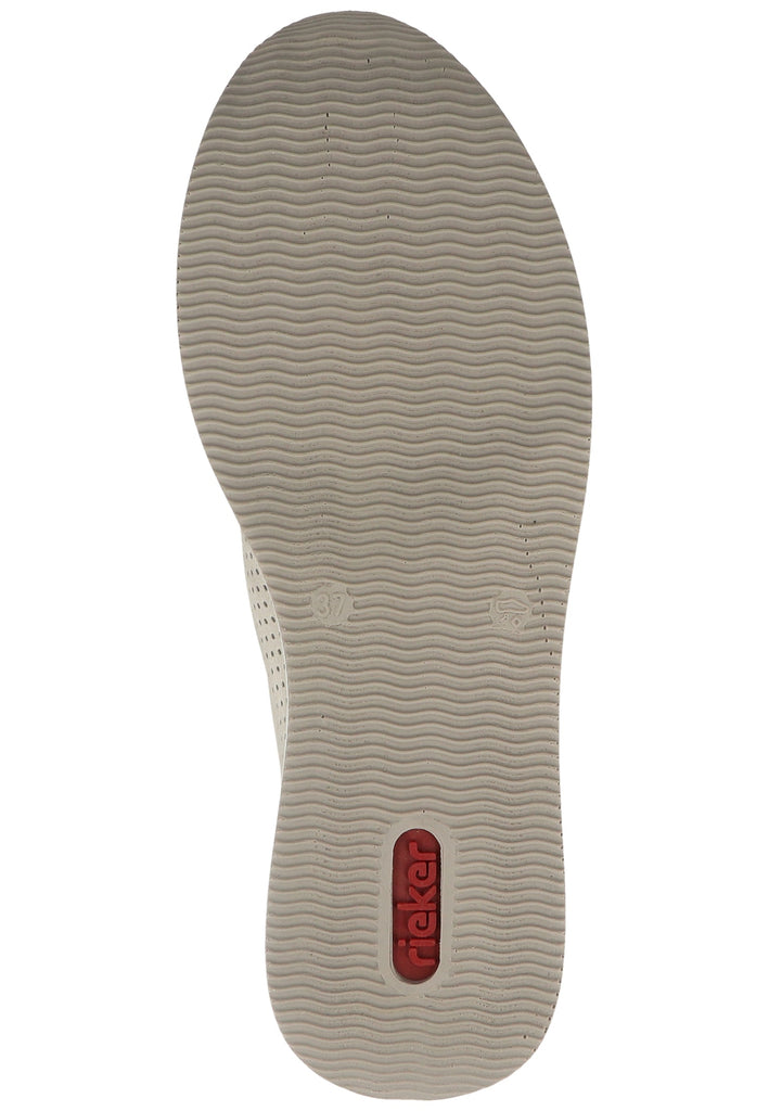 Rieker Sneaker Lederimitat Grau/Weiß - surf4shoes