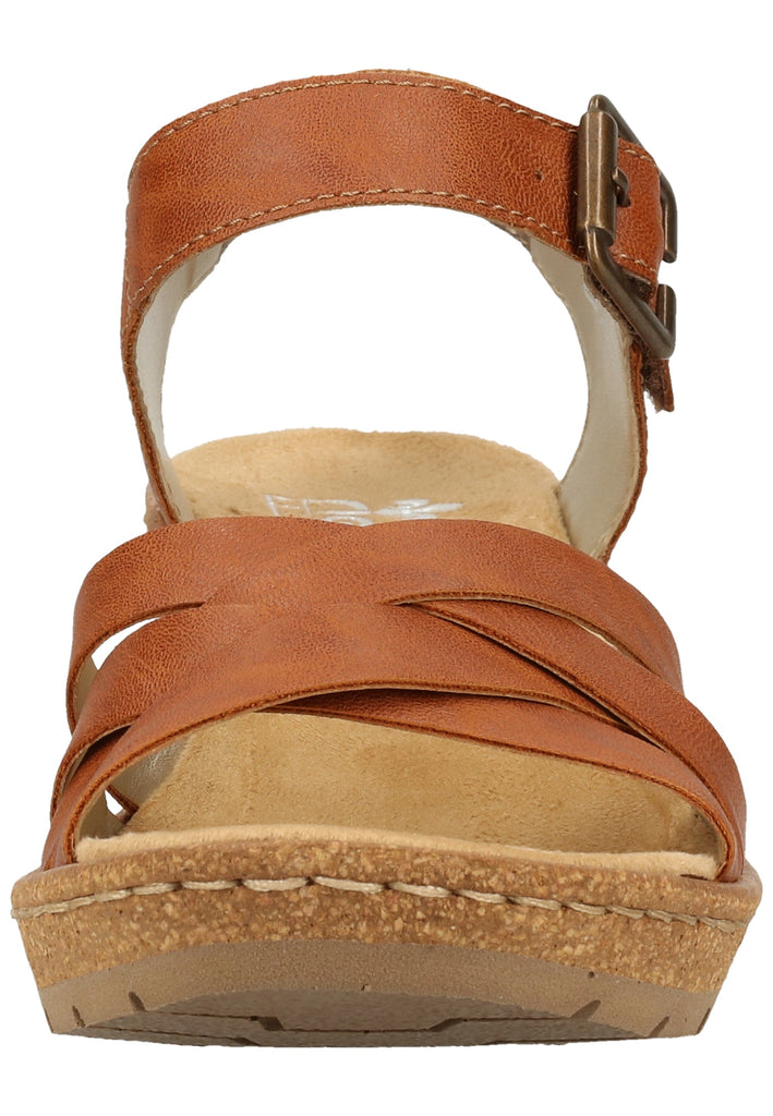 Rieker Sandalen Leder Cognac - surf4shoes
