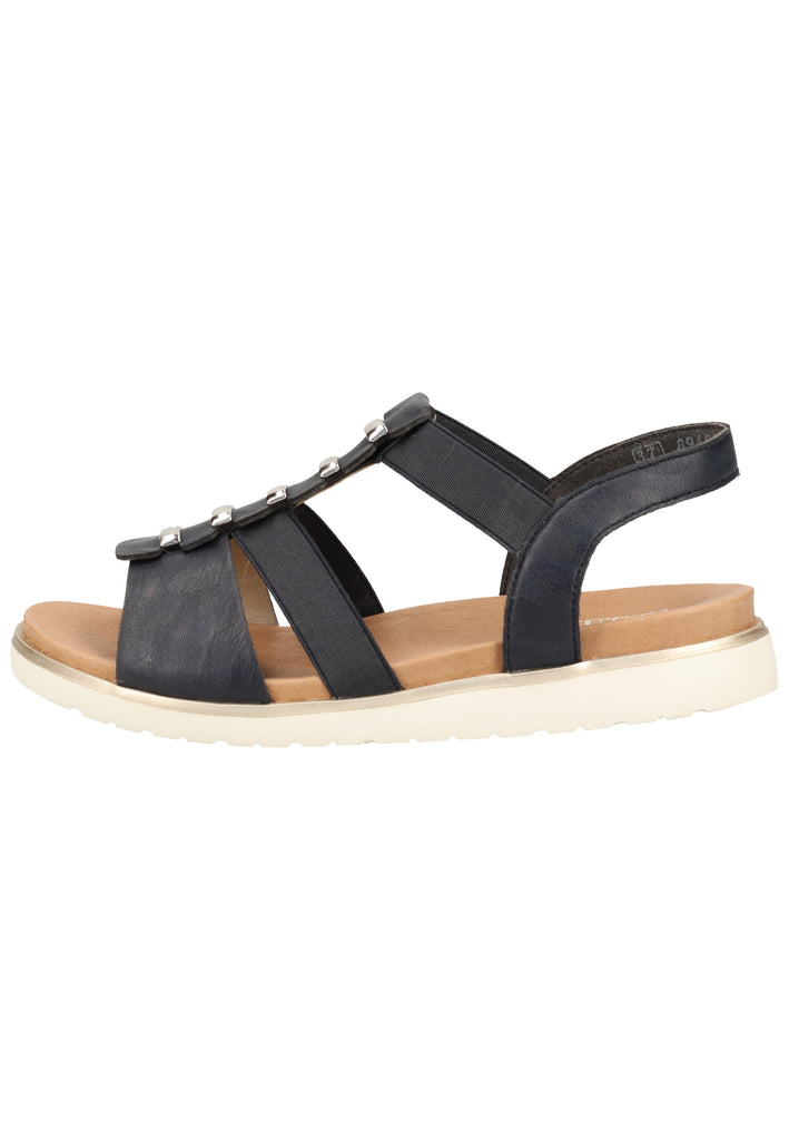 Rieker Sandalen Lederimitat Pazifik - surf4shoes