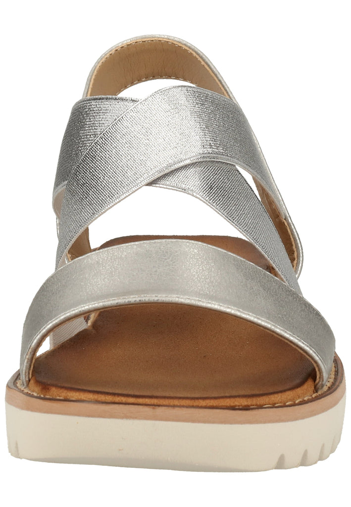 Rieker Sandalen Lederimitat Silber - surf4shoes