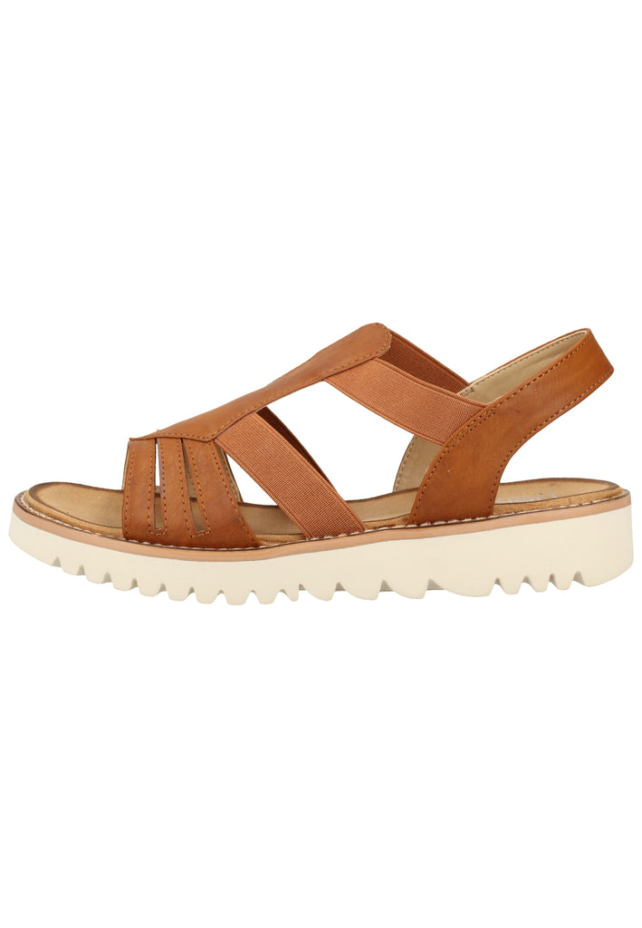Rieker Sandalen Lederimitat Braun - surf4shoes