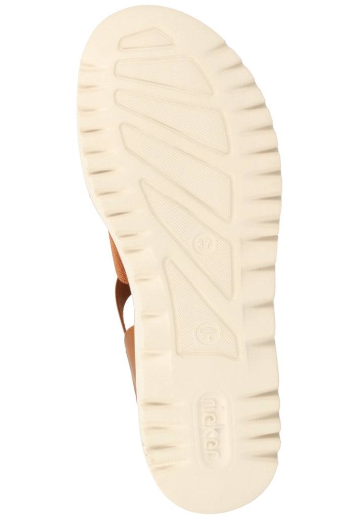 Rieker Sandalen Lederimitat Braun - surf4shoes