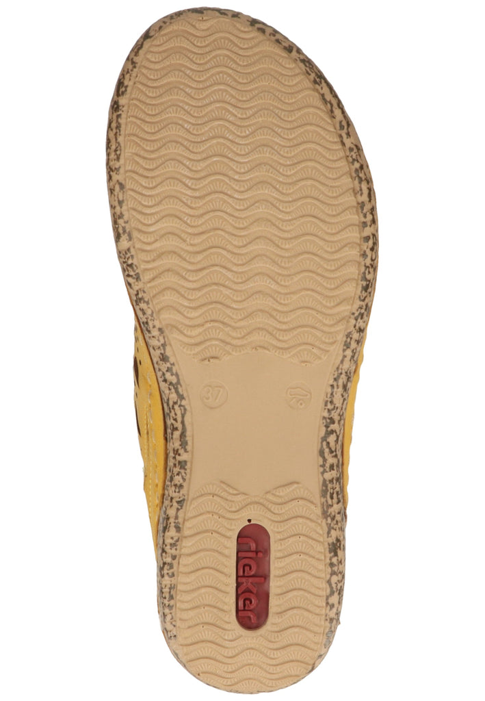 Rieker Pantoletten Glattleder Sun - surf4shoes