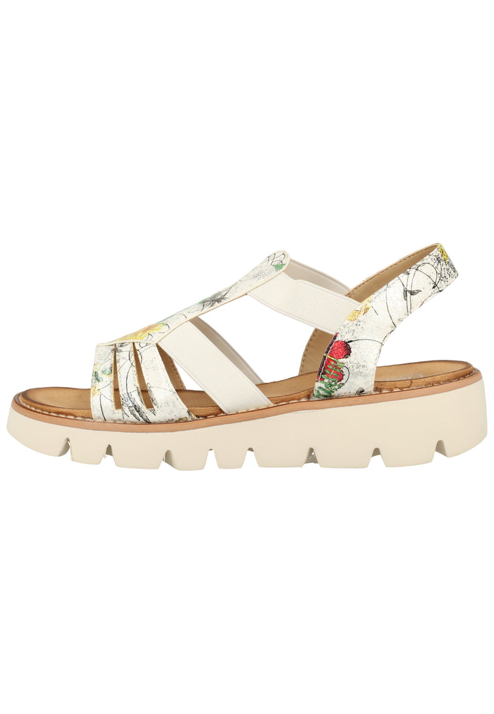 Rieker Sandalen Lederimitat Weiß - surf4shoes