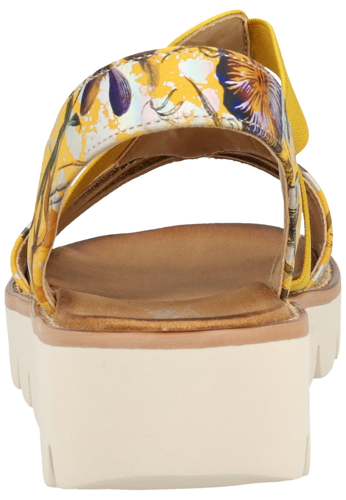 Rieker Sandalen Lederimitat Gelb - surf4shoes