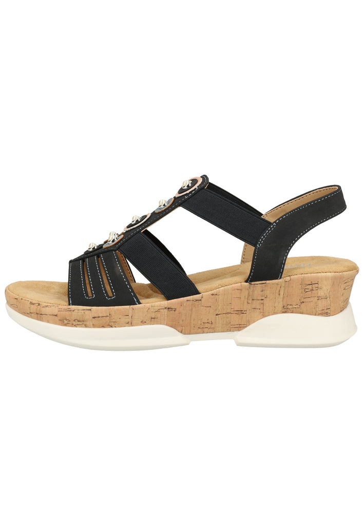 Rieker Sandalen Lederimitat Pazifik - surf4shoes